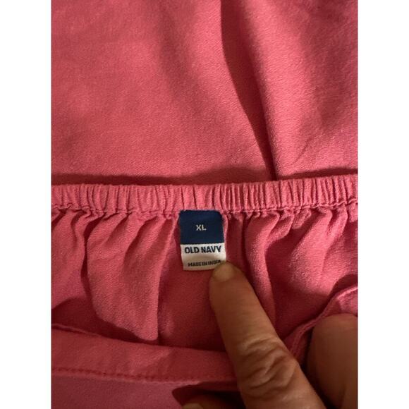 Old Navy Women's Elastic Back Waist Pull On Mini Skirt Size XL Pink Barbiecore - Picture 4 of 5
